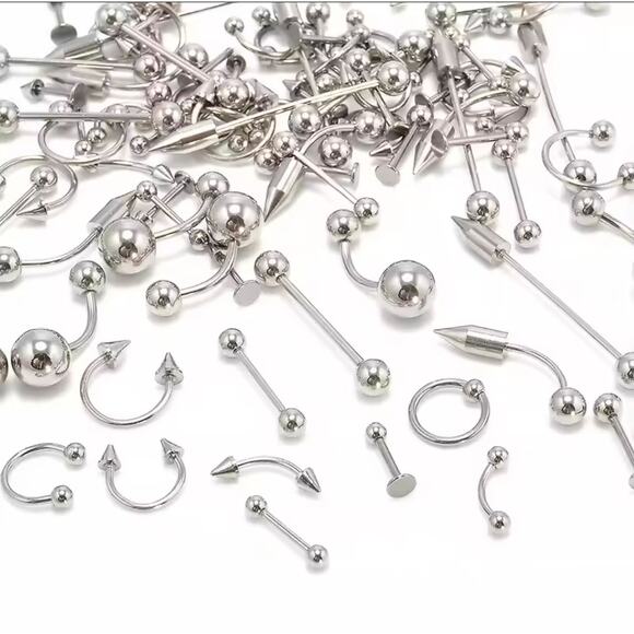 85Pcs Mix styles Stainless Steel Body piercie jewelry - Picture 2 of 2